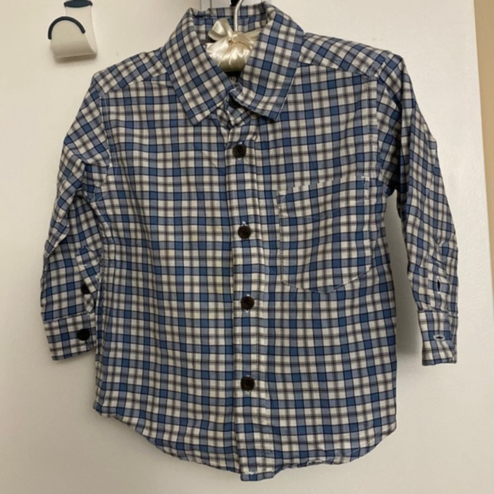 The Children’s Place Plaid Button Down 18M